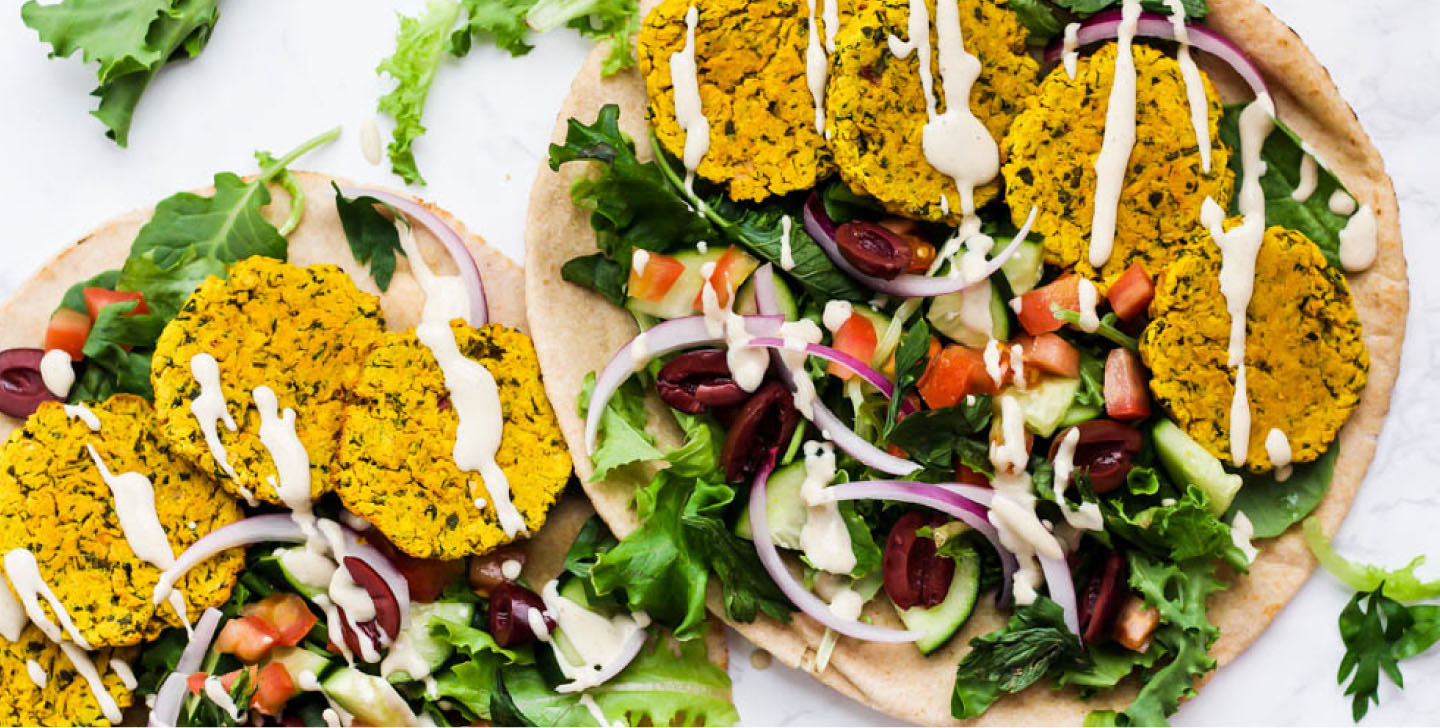 Turmeric Baked Falafel