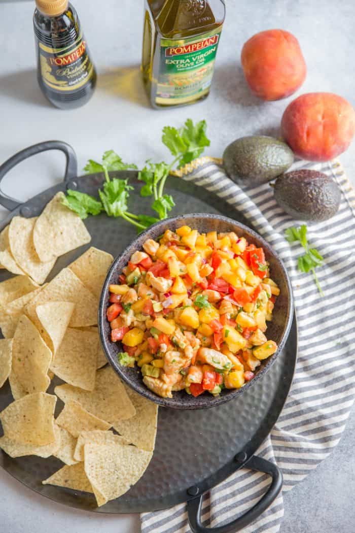 Shrimp and Peach Salsa