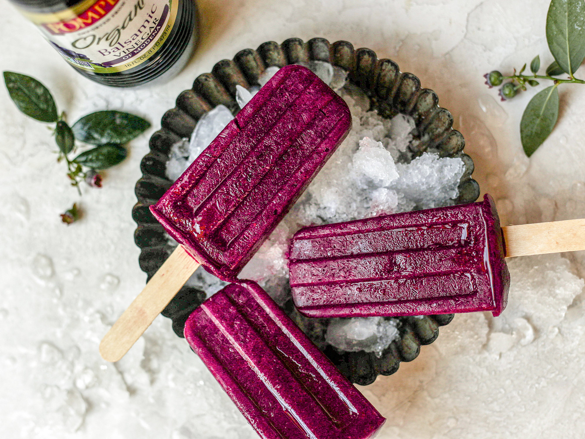 Very Berry Balsamic Popsicles - Pompeian