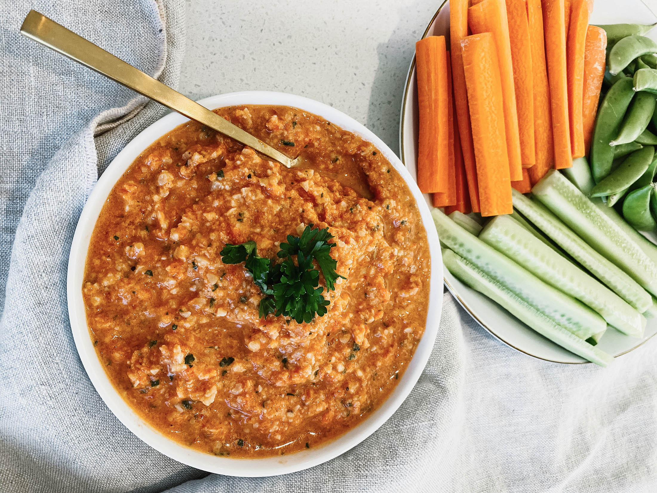 Romesco Sauce with Veggies