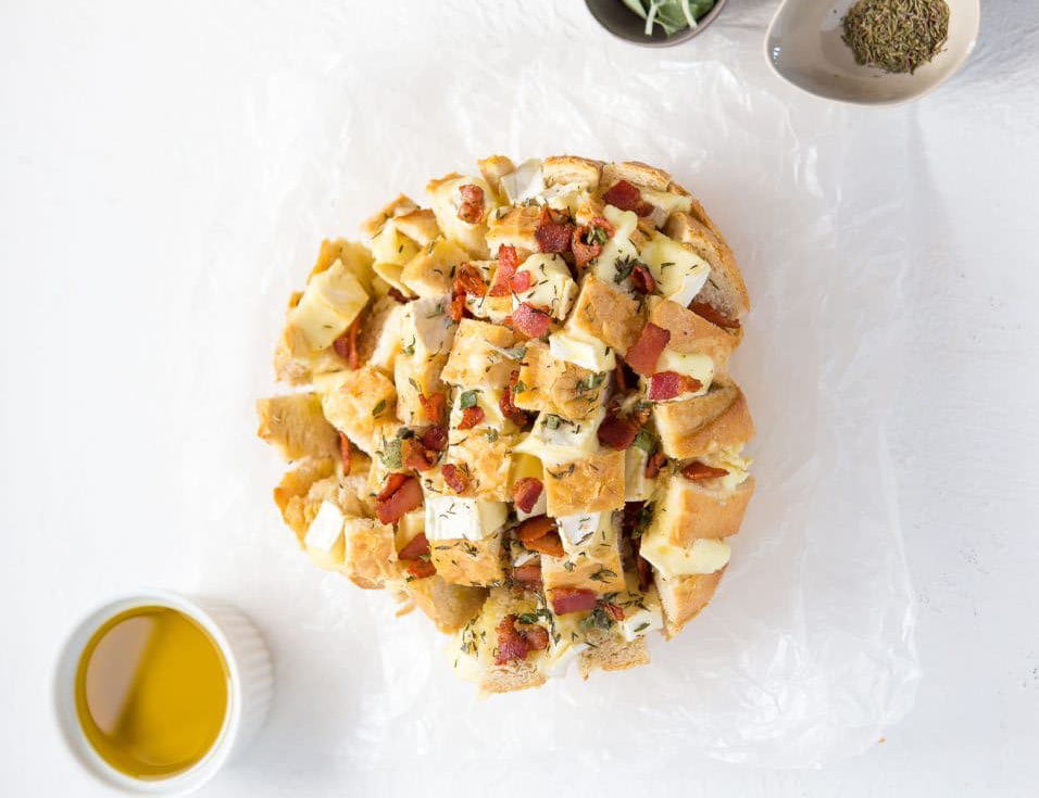 Bacon Brie Pull Apart Bread - Pompeian