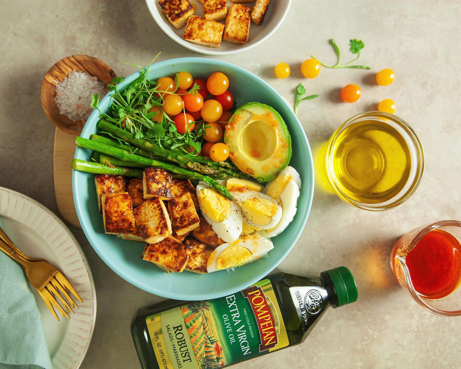 Marinated Tofu Breakfast Bowls Pompeian