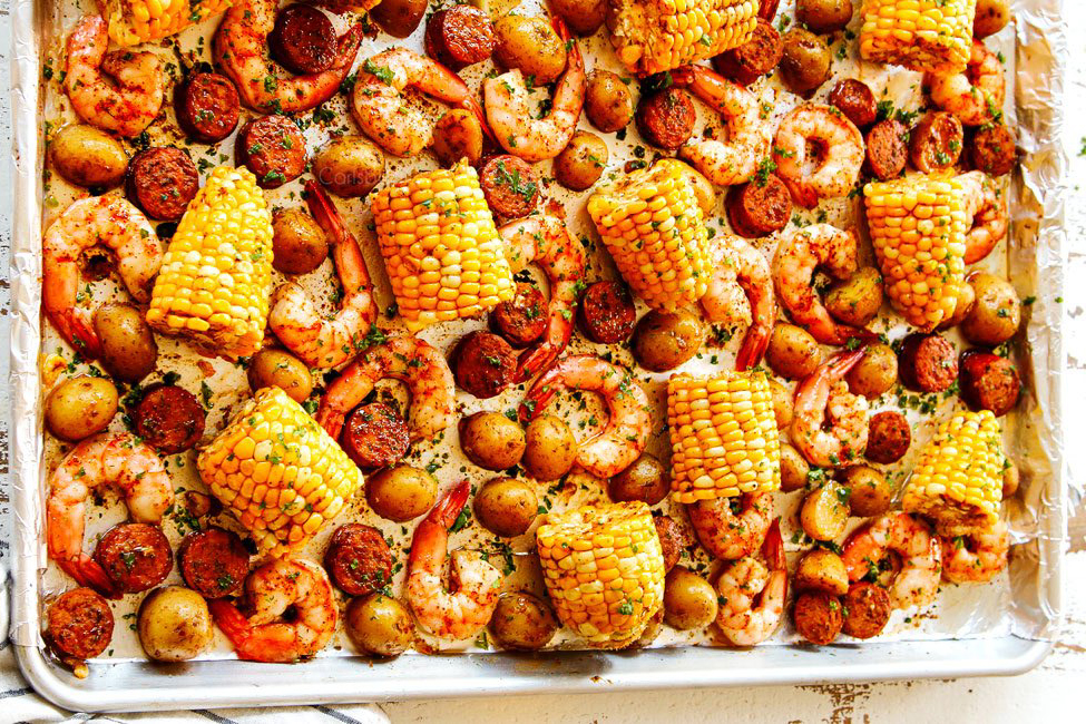 Sheet Pan Shrimp Boil - Pompeian