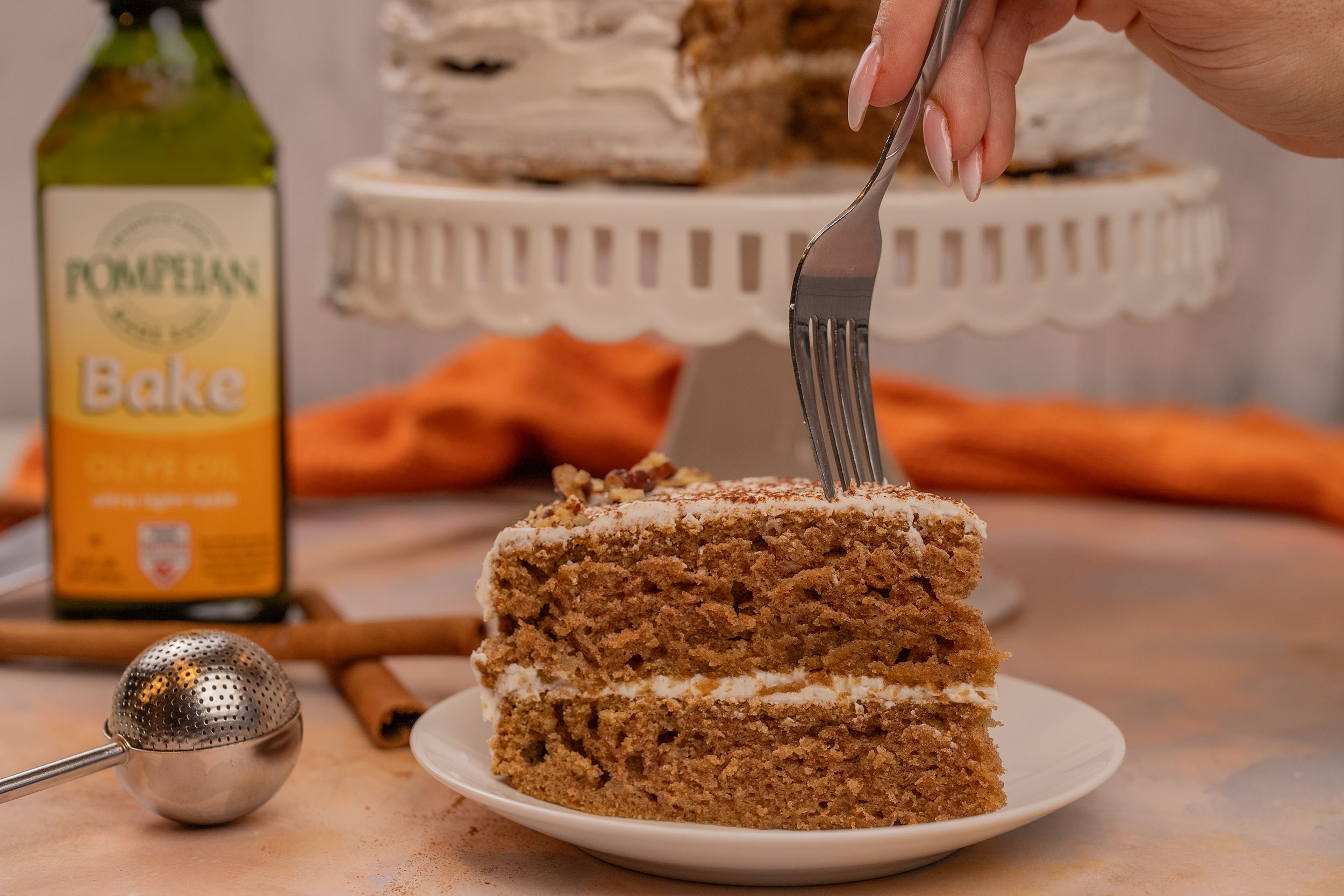 Chai Spice Olive oil Cake - Pompeian