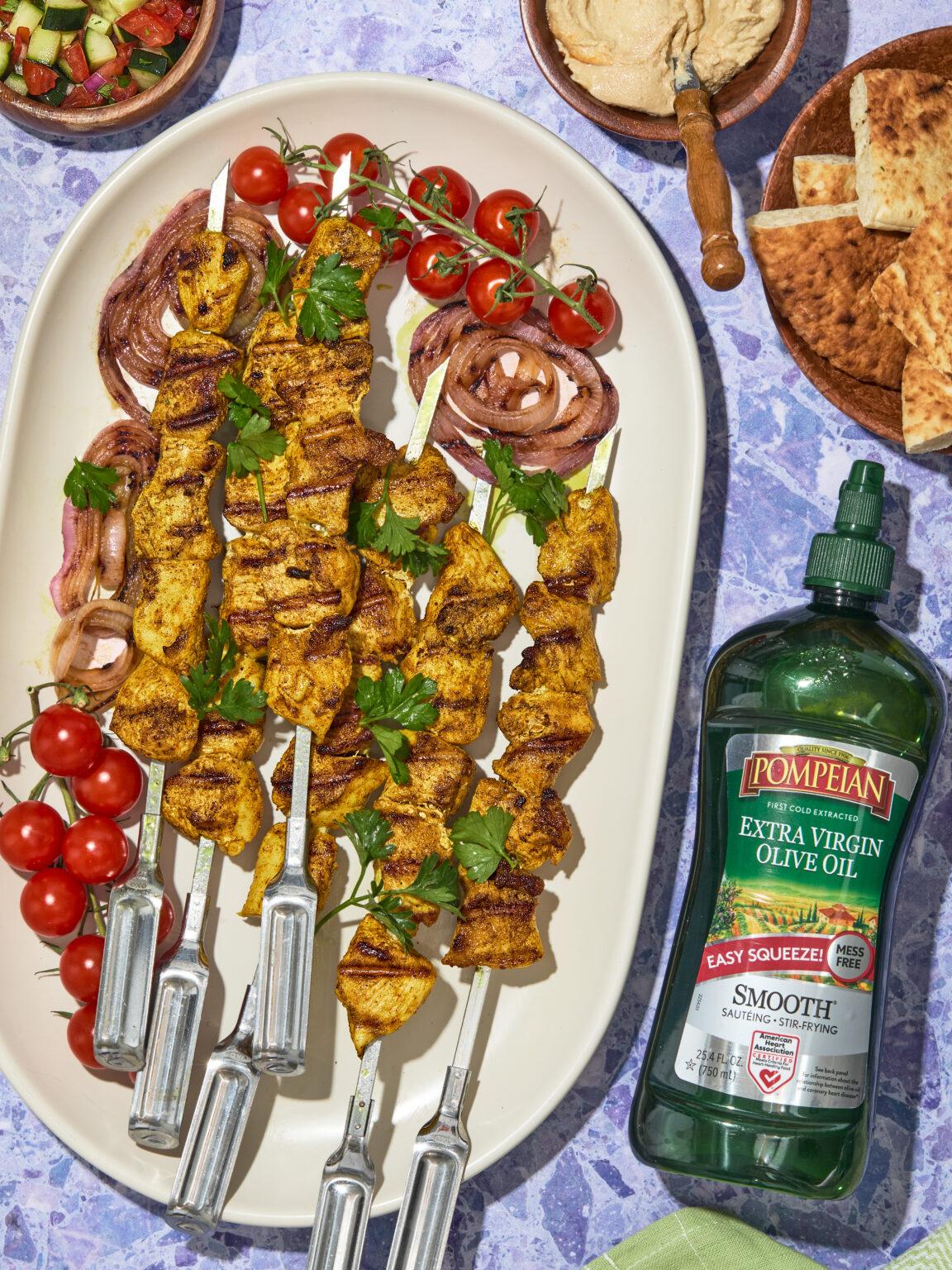 Shawarma-Style Grilled Chicken Skewers